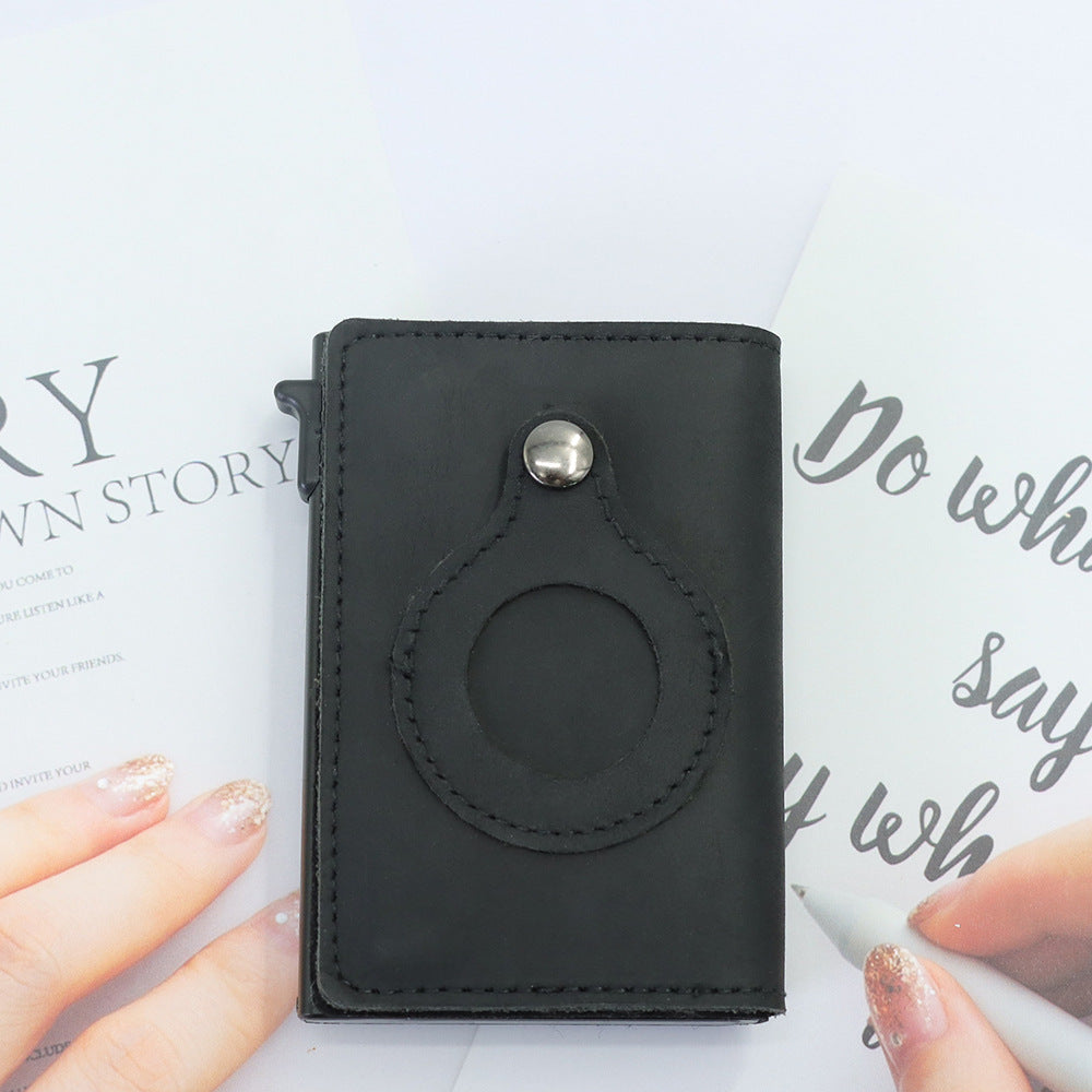 Minimalist leather card wallet