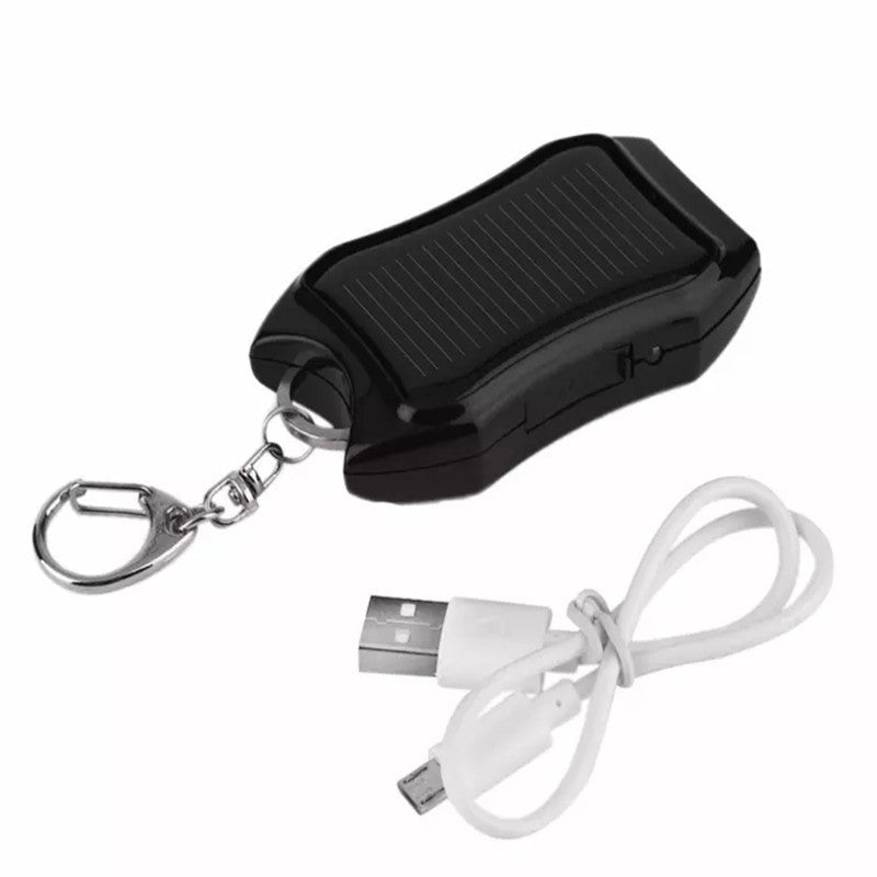 Solar Keychain Power Bank - Mini Emergency Phone Charger