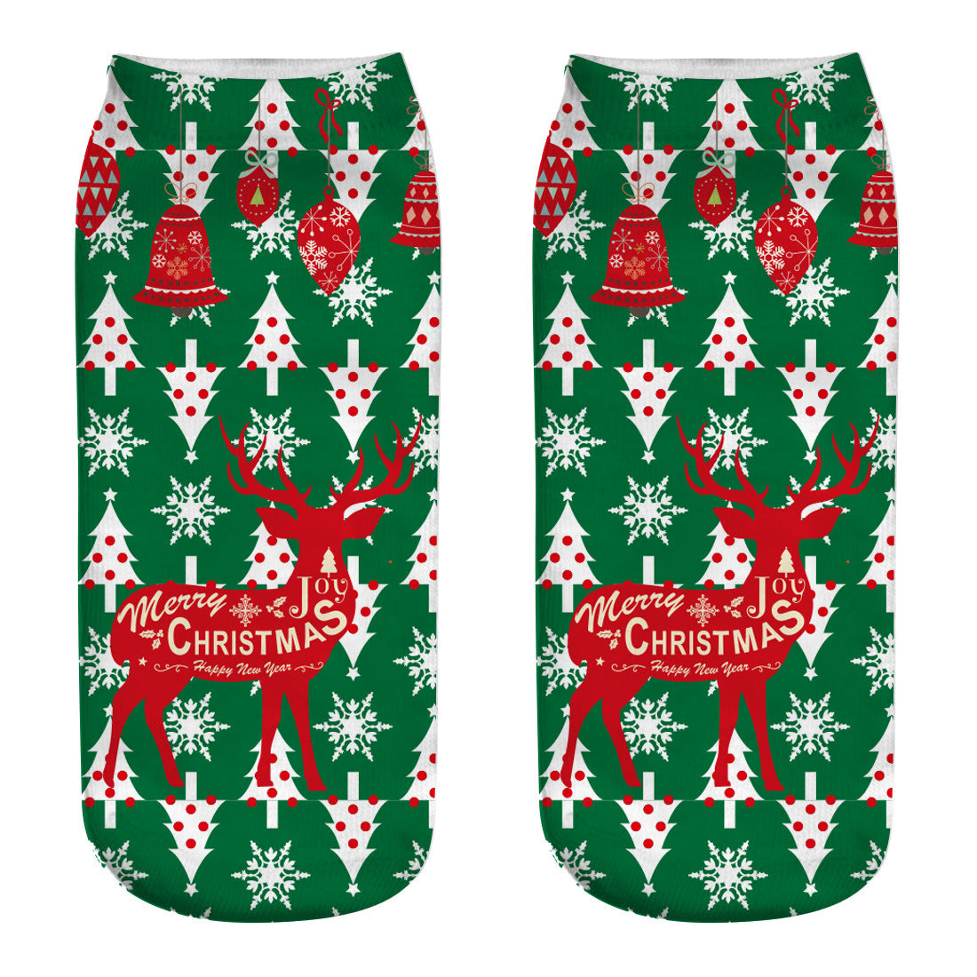 3D Print Christmas Ankle Socks - 12 Designs