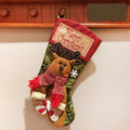 Christmas stocking with plush trim - view 8