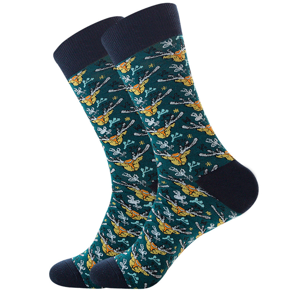 Men's Christmas Socks - Santa, Snowman, Reindeer & Tree