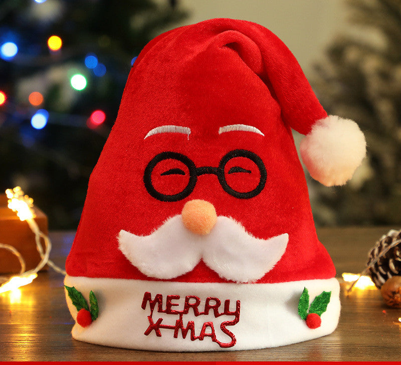 Funny Santa hat with glasses