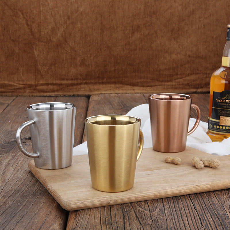Double wall stainless steel beer mug