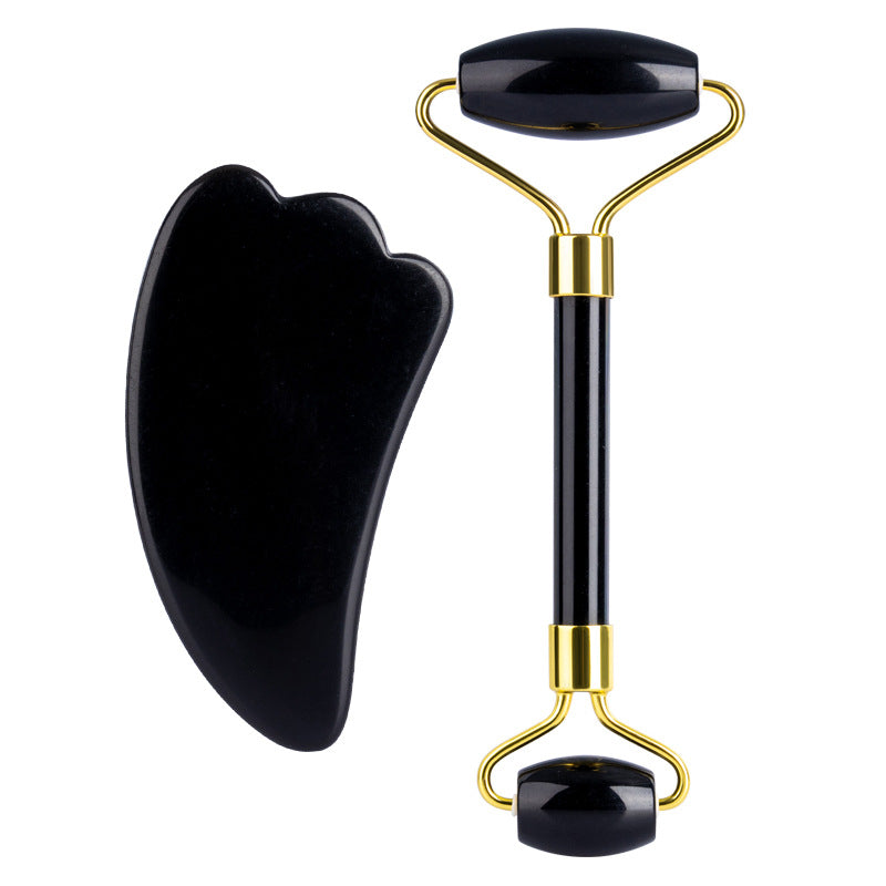 Face roller and gua sha set