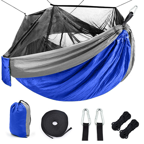 Camping Hammock with Mosquito Net - Parachute Nylon