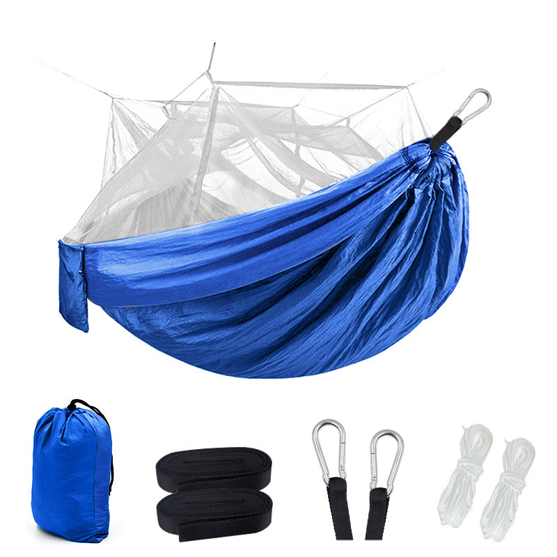 Camping Hammock with Mosquito Net - Parachute Nylon