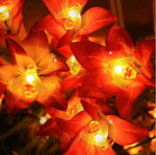 Solar bee string lights - view 2