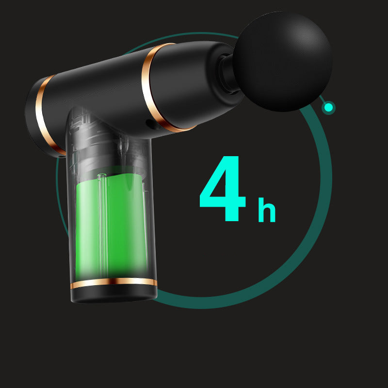 Pocket Fascia Gun - L-Shape Mini Massage Gun with 4 Heads