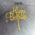 Happy Birthday acrylic cake topper