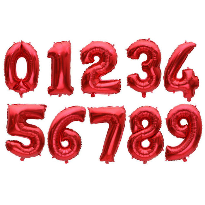 32 inch number foil balloons