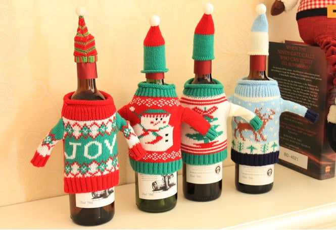Christmas wine bottle sweater - view 9