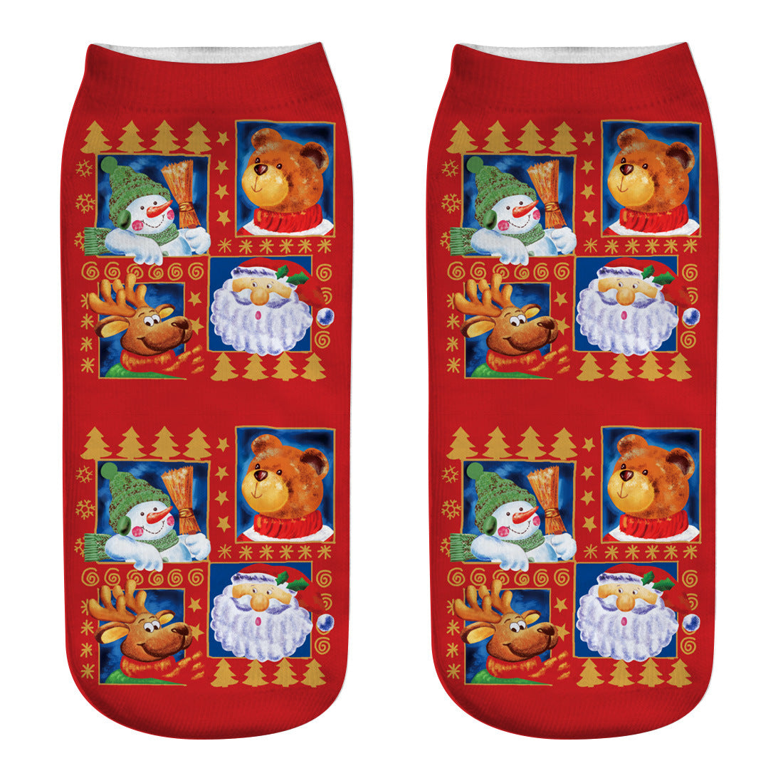 3D Print Christmas Ankle Socks - 12 Designs