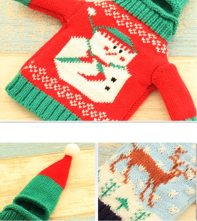Christmas wine bottle sweater - view 10