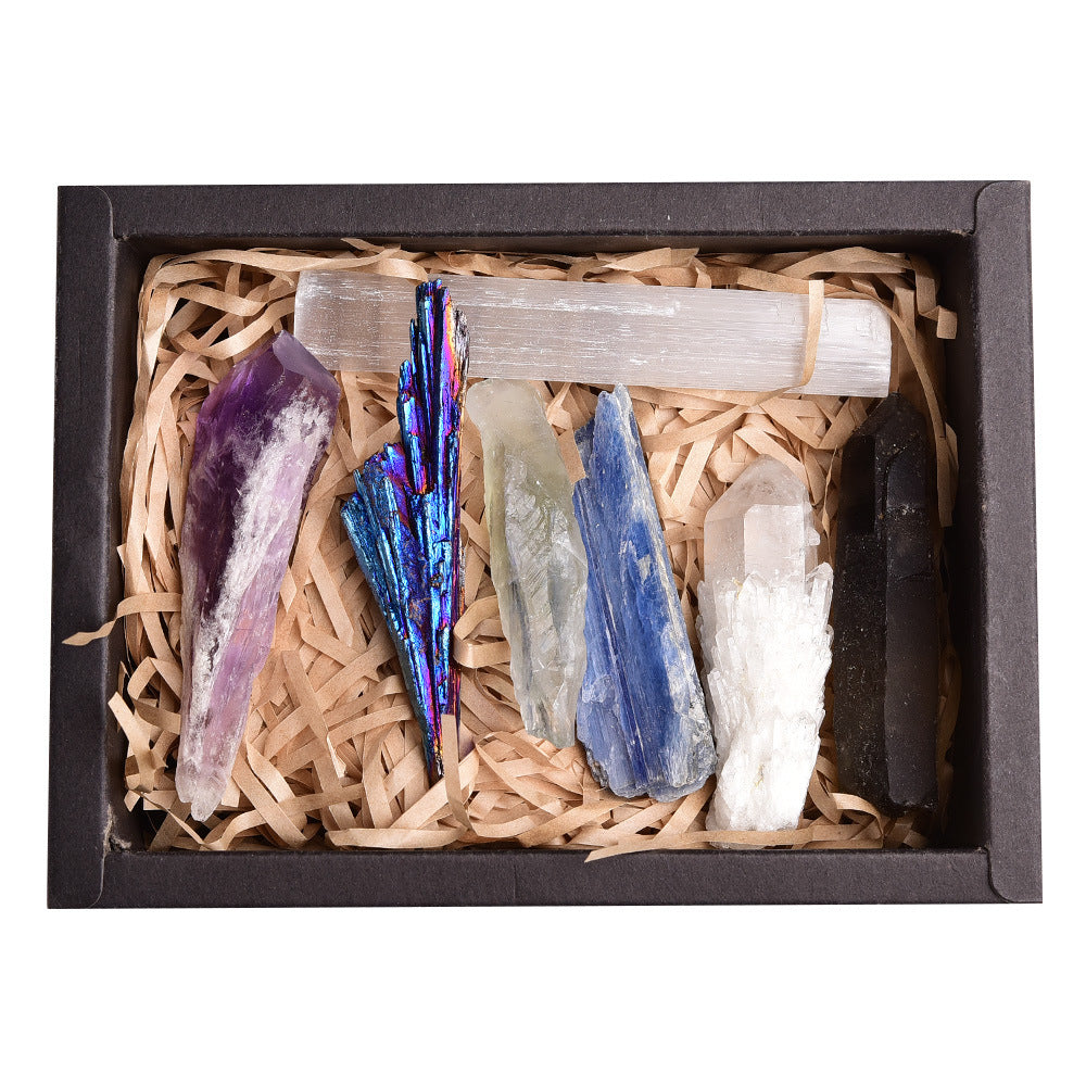 Raw crystal specimen gift box