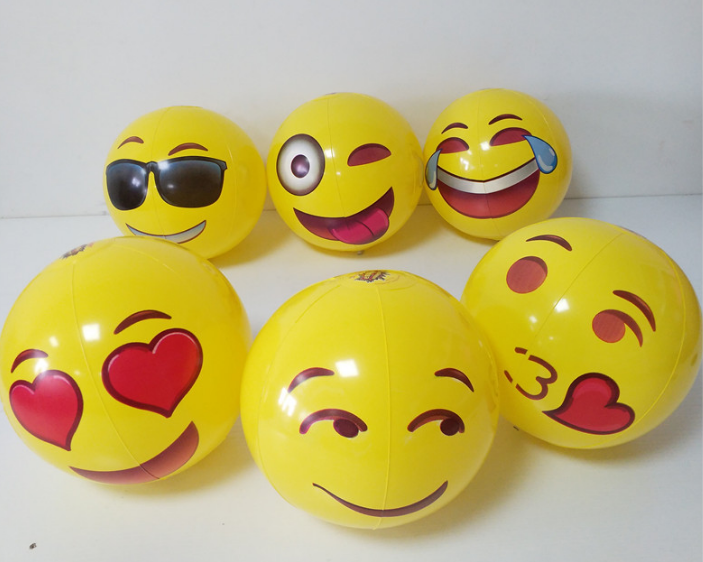 Emoji beach balls