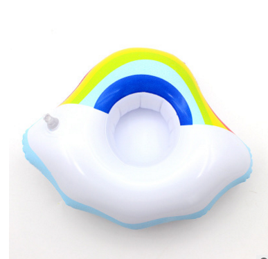 Inflatable Drink Holder Floats - Flamingo, Unicorn, Swan & More (Single or 6 Pack)