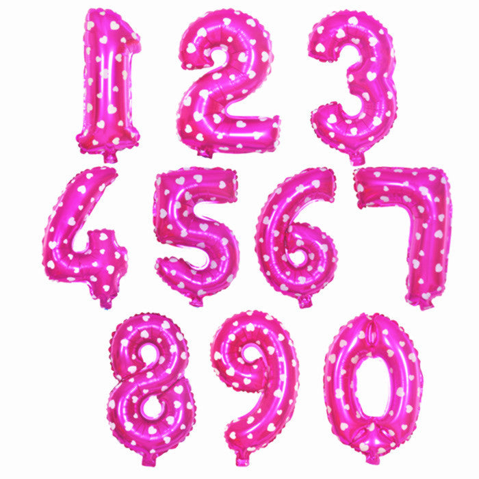 32 inch number foil balloons