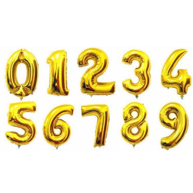 32 inch number foil balloons