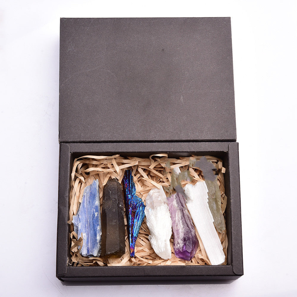 Raw crystal specimen gift box