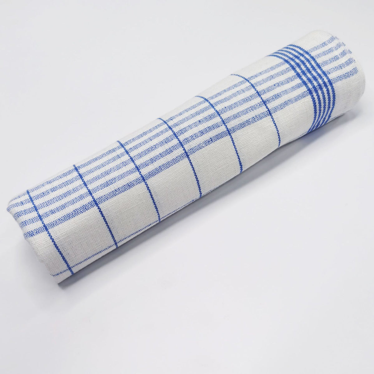 Classic French Check Tea Towel - Blue & White Yarn-Dyed
