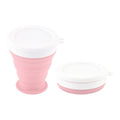 Collapsible silicone camping cup