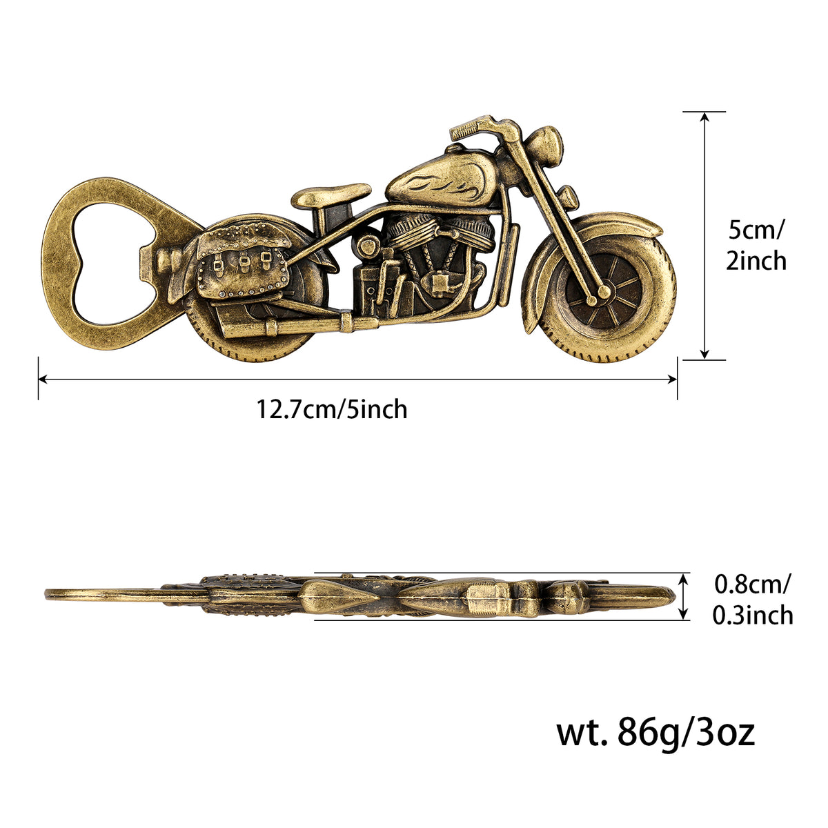 Motorcycle bottle opener gift box
