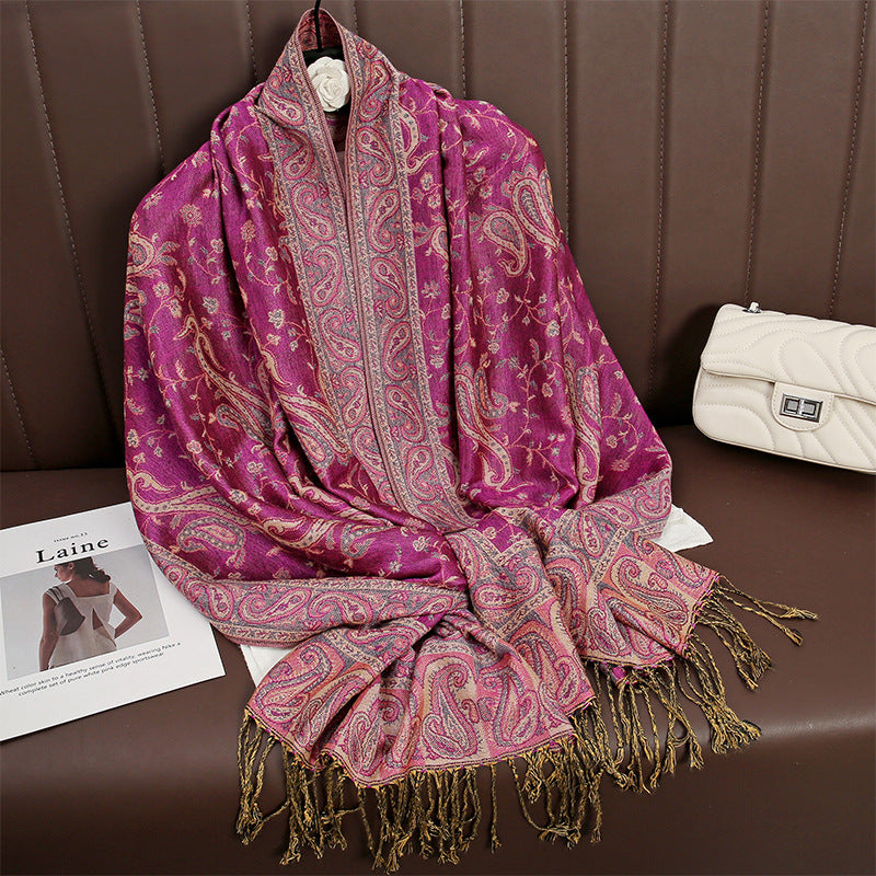 Paisley pashmina scarf shawl