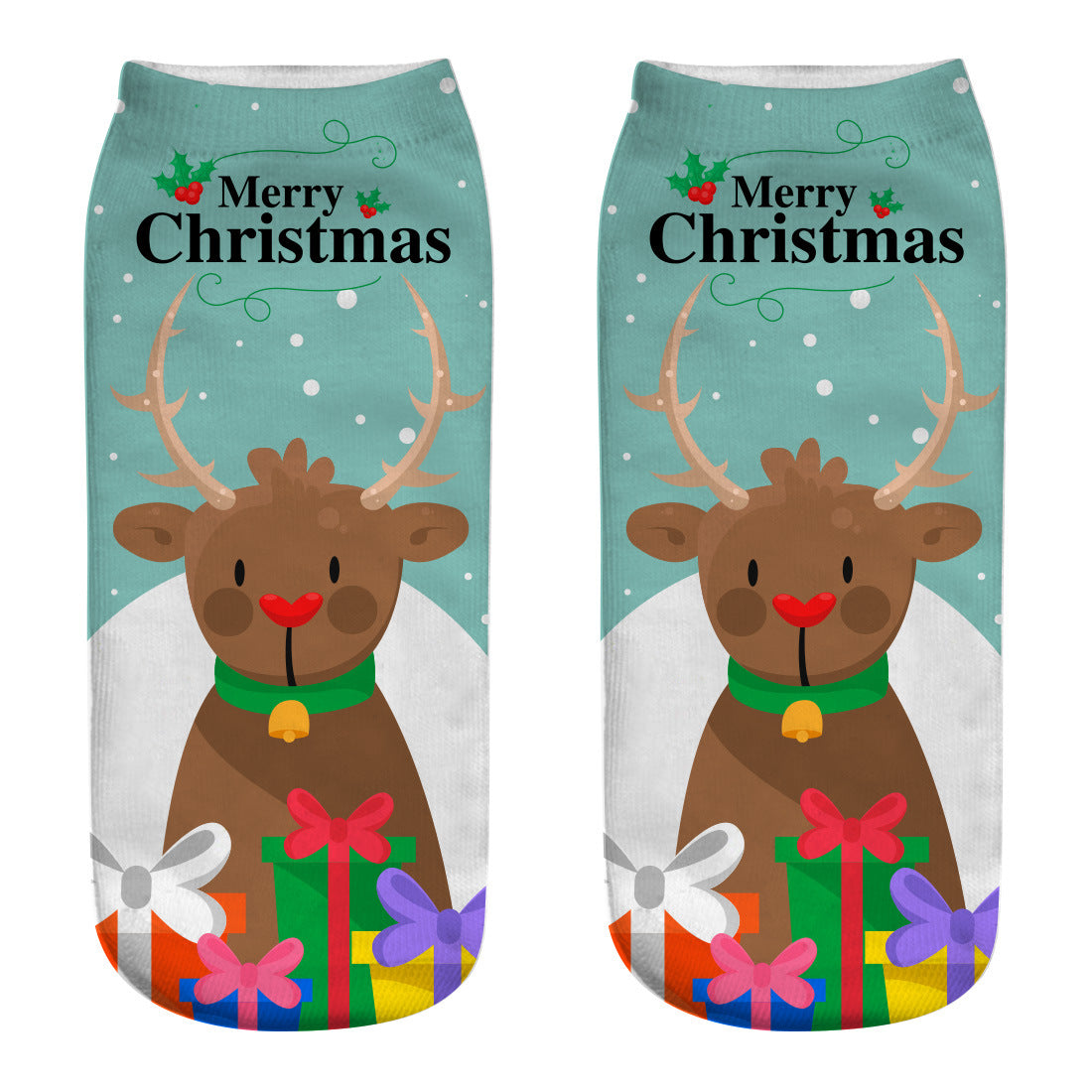 3D Print Christmas Ankle Socks - 12 Designs