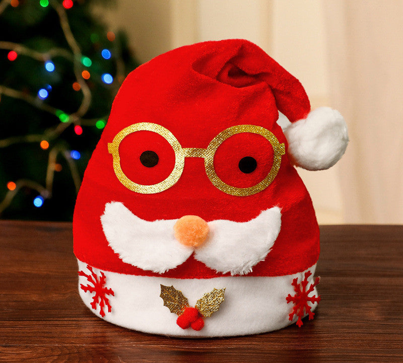 Funny Santa hat with glasses