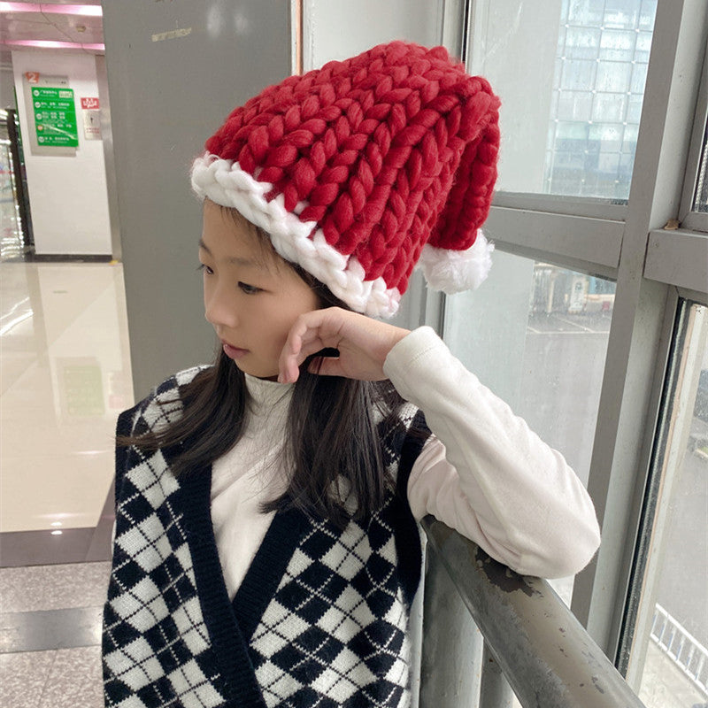 Chunky knit elf hat