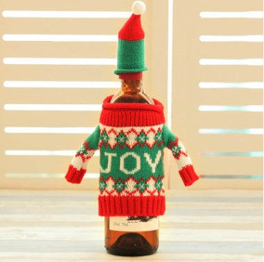 Christmas wine bottle sweater - view 2