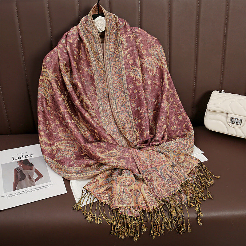 Paisley pashmina scarf shawl