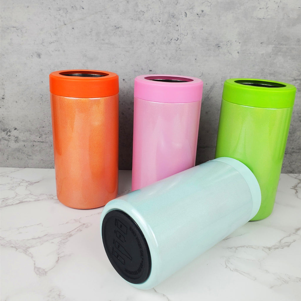 Stainless steel can cooler stubby holder