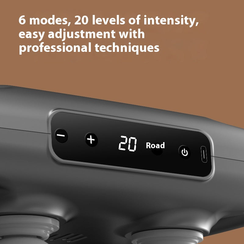 Four-Head Massage Gun - 20 Levels, Wide Coverage Percussion Massager