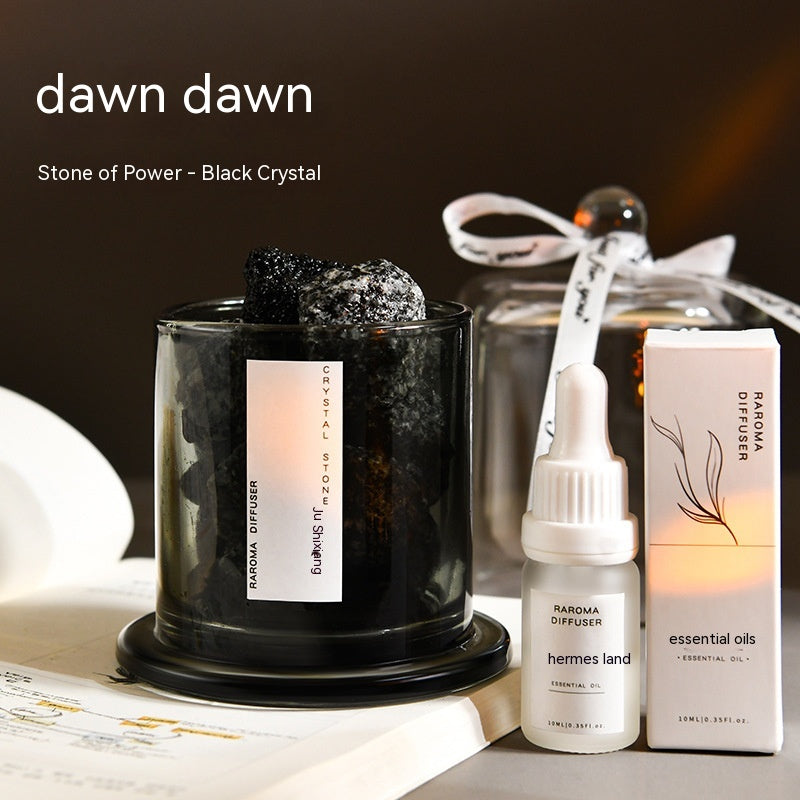 Crystal Stone Reed Diffuser - Natural Crystal Aroma Gift Set
