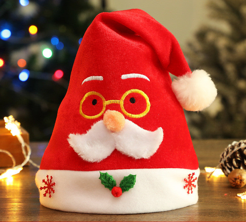 Funny Santa hat with glasses