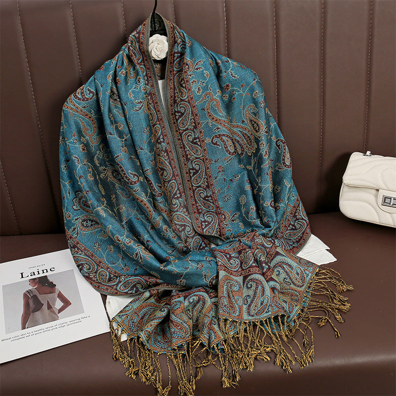Paisley pashmina scarf shawl