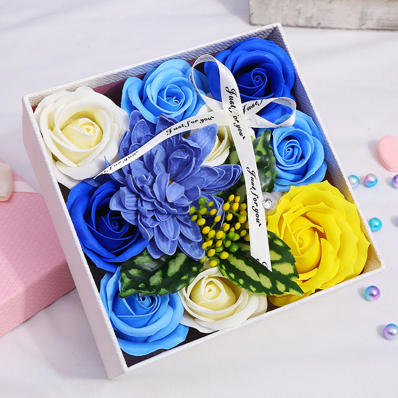 Rose soap flower gift box