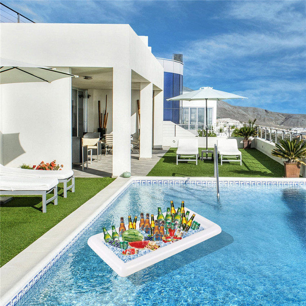 Floating Pool Bar Tray - Inflatable Drinks & Snack Tray