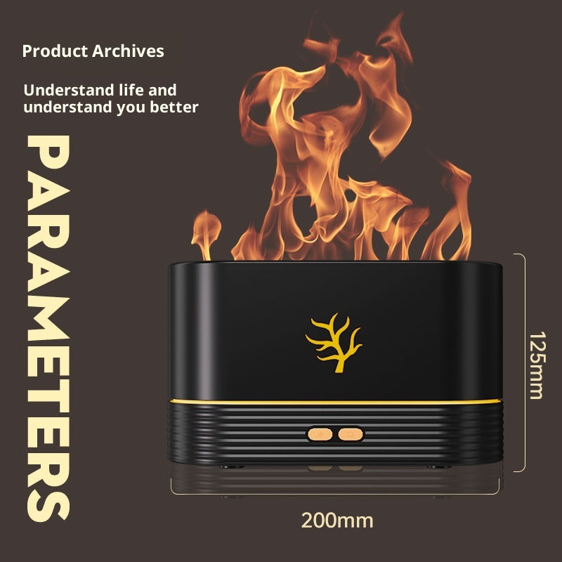 3D Flame Aroma Diffuser - Colourful Fire Mist Humidifier