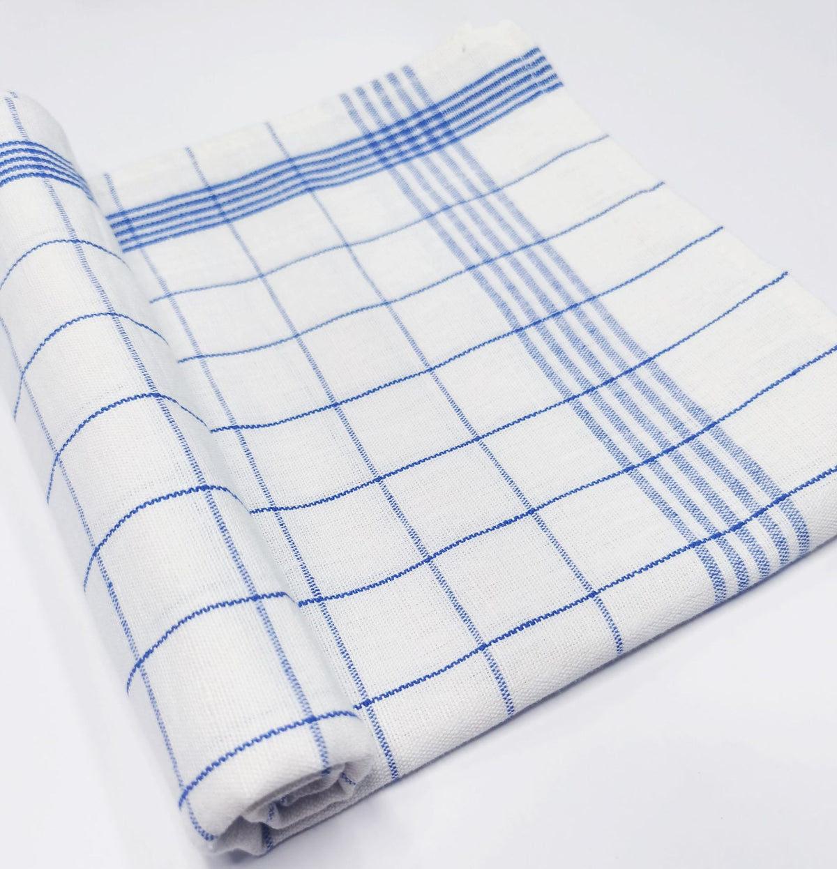 French check tea towel