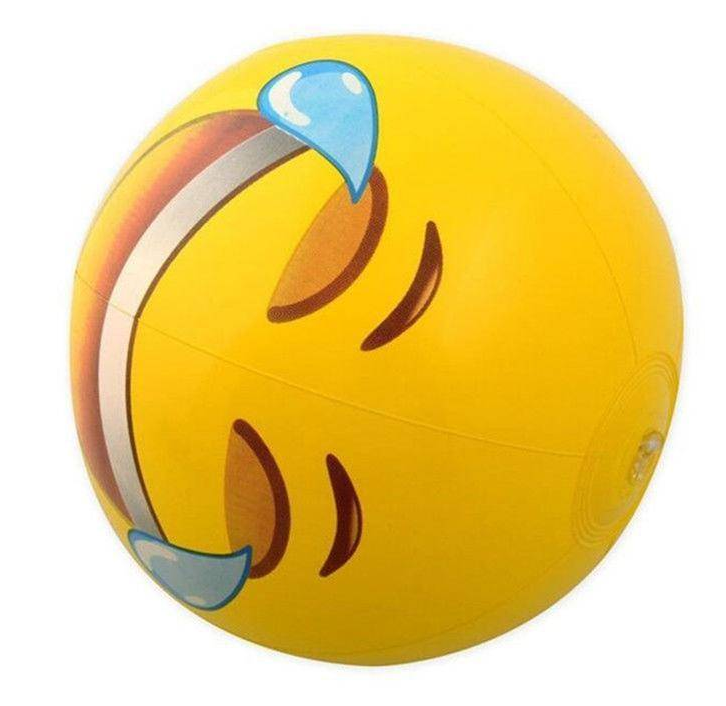 Emoji Beach Balls 6 Pack - Inflatable Pool & Beach Balls
