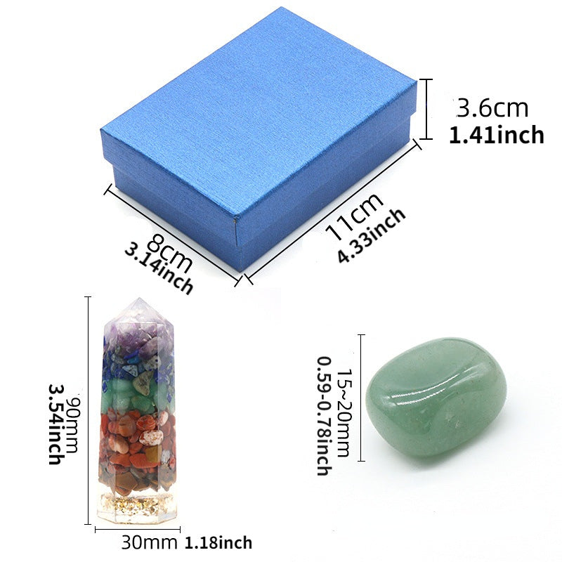 Chakra crystal gift box