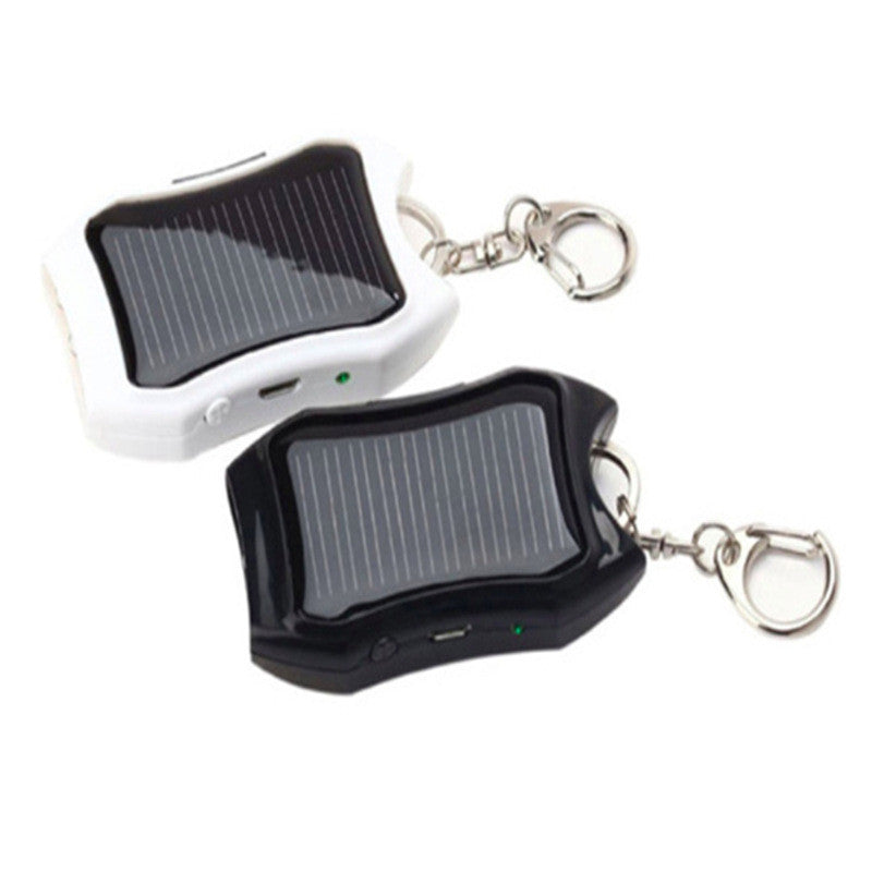 Solar Keychain Power Bank - Mini Emergency Phone Charger