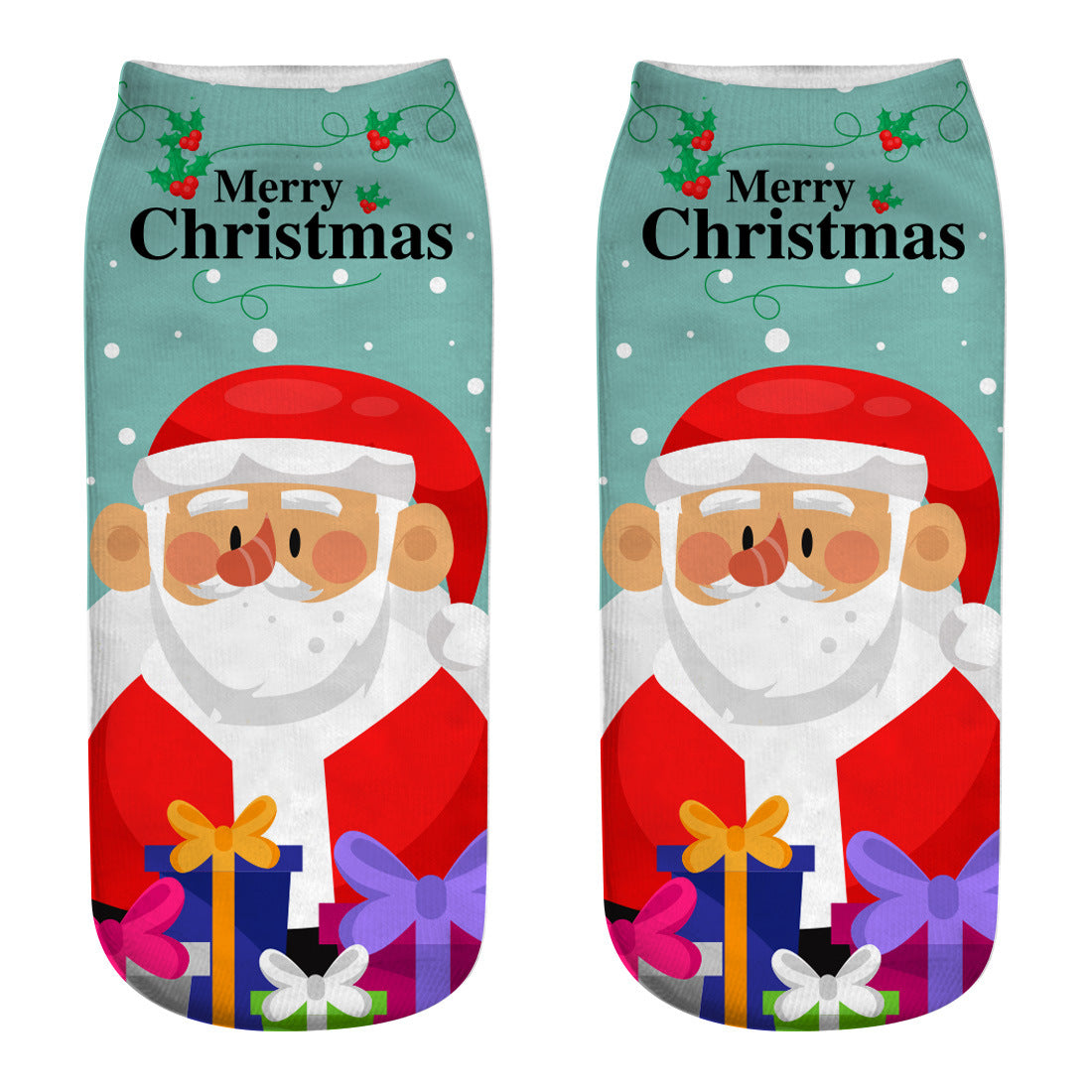 3D Print Christmas Ankle Socks - 12 Designs