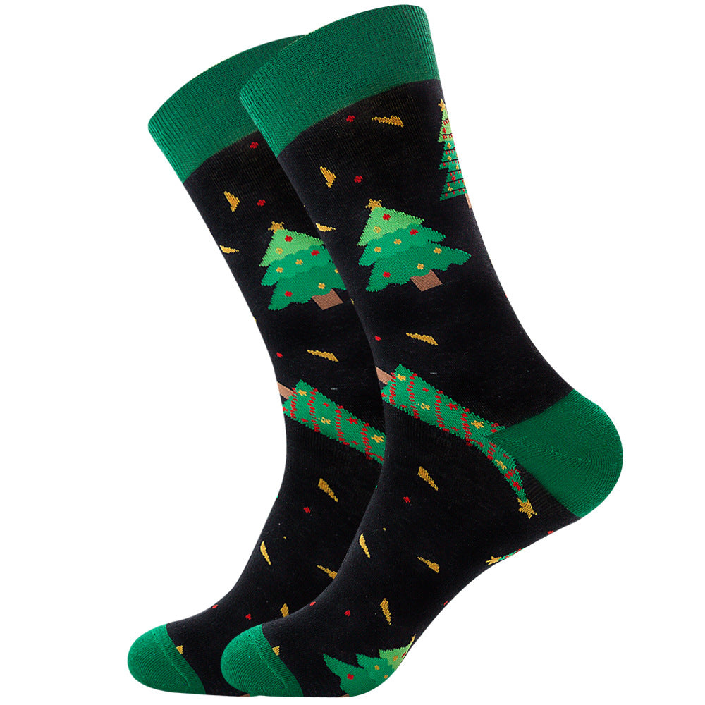 Men's Christmas Socks - Santa, Snowman, Reindeer & Tree