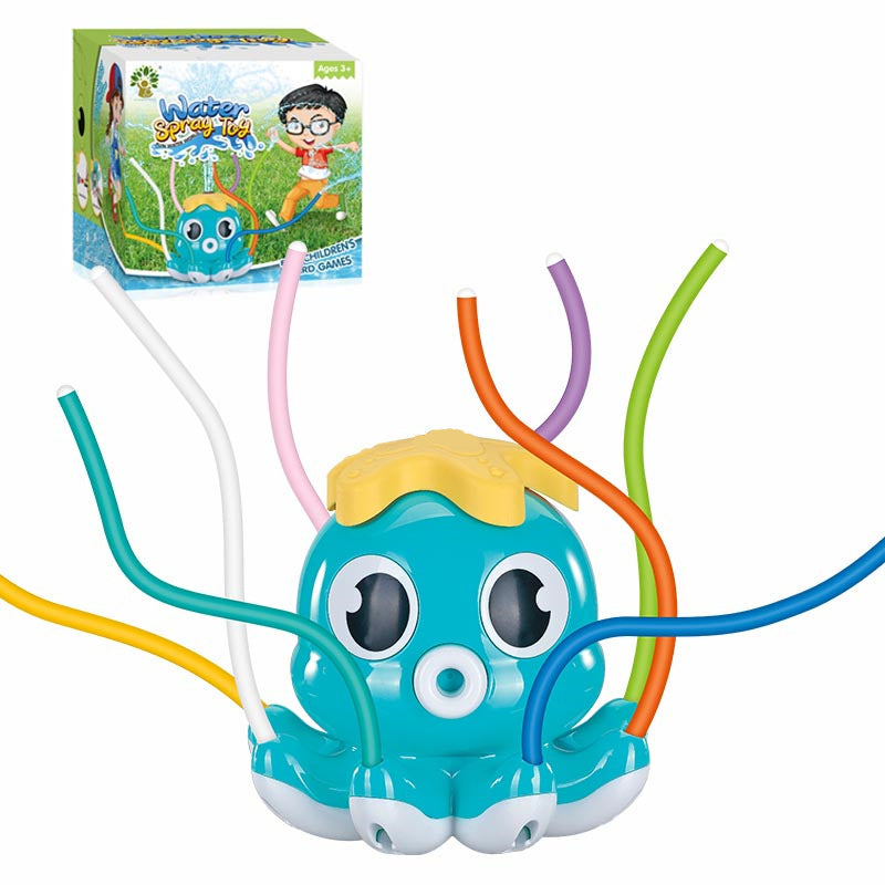Cyan octopus sprinkler