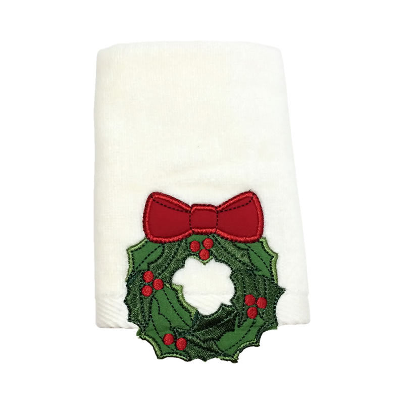 Christmas Embroidered Tea Towel - Single or 3 Pack Gift Box