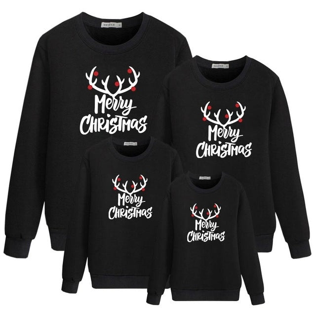 Matching family Christmas jumpers