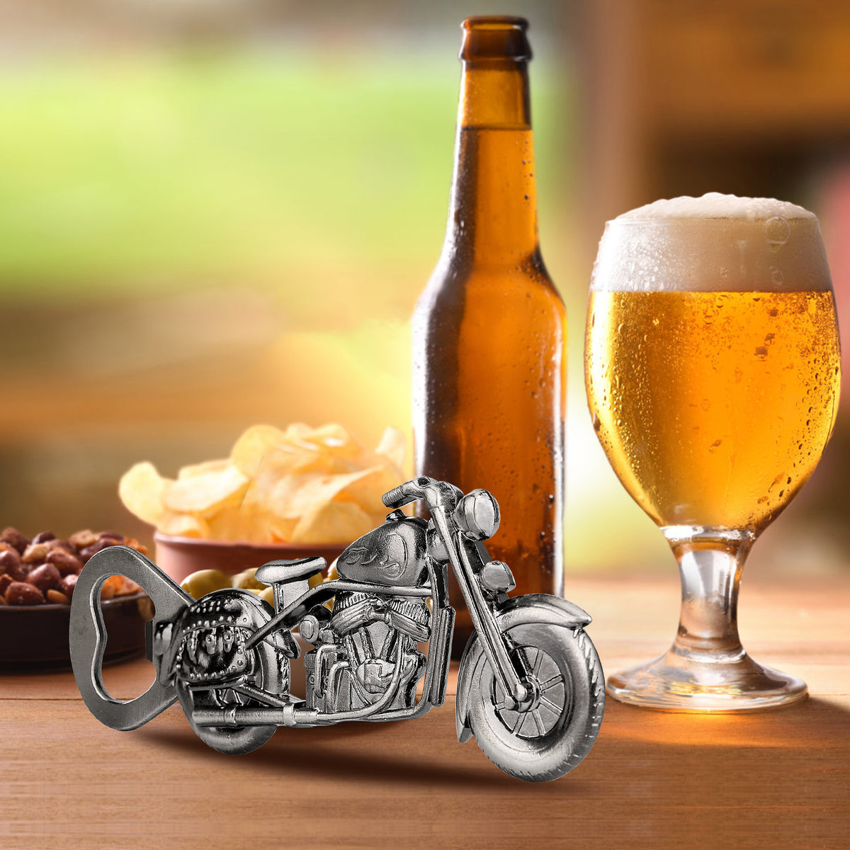 Motorcycle bottle opener gift box